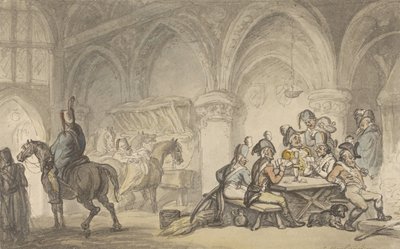 Soldiers Carousing at an Inn by Thomas Rowlandson