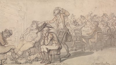 The Club Room by Thomas Rowlandson