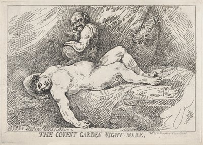 The Covent Garden Night Mare, April 20, 1784 by Thomas Rowlandson