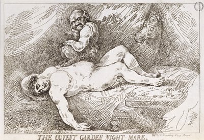 The Covent Garden Night Mare, published by W. Humphrey, 1784 by Thomas Rowlandson