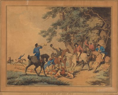 The Death of the Fox by Thomas Rowlandson