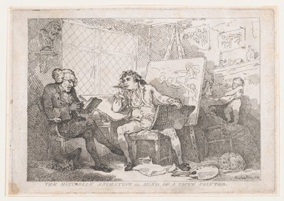 The Historian Animating The Mind of A Young Painter by Thomas Rowlandson