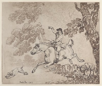 The Huntsman by Thomas Rowlandson