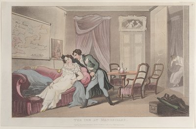 The Inn at Marseilles, from Journal of Sentimental Travels in the Southern Provinces by Thomas Rowlandson