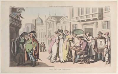 The Letter Writer, from Naples and the Campagna Felice: in a Series of Letters by Thomas Rowlandson