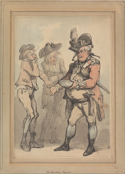 The Recruiting Sergeant by Thomas Rowlandson