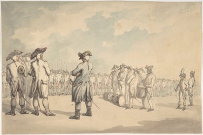 The Review by Thomas Rowlandson