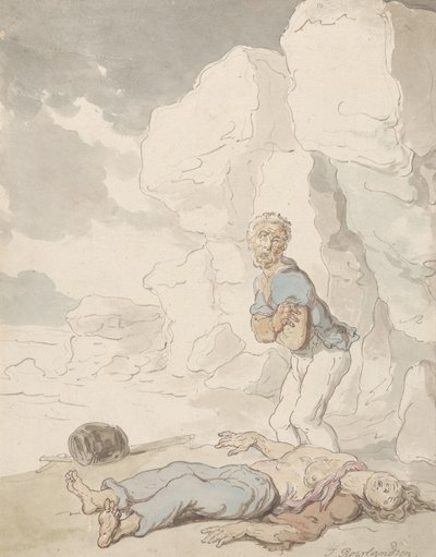 The Shipwrecked Sailors by Thomas Rowlandson