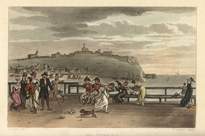 The Spa Terrace by Thomas Rowlandson