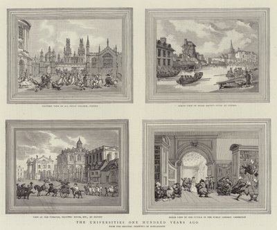 The Universities One Hundred Years Ago by Thomas Rowlandson