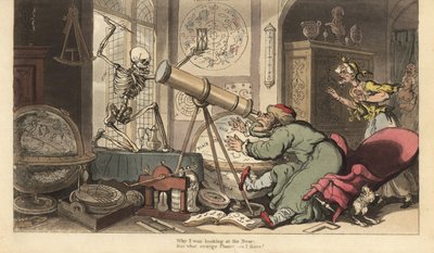 Death Appears Before the Telescope of an Old Astronomer by Thomas Rowlandson
