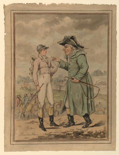 Tricks of the Turf, or, Settling how to Lose a Race by Thomas Rowlandson