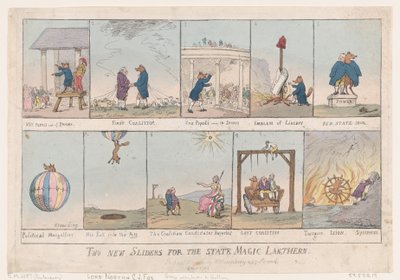 Two New Slides for the State Magic Lantern, December 29, 1783 by Thomas Rowlandson