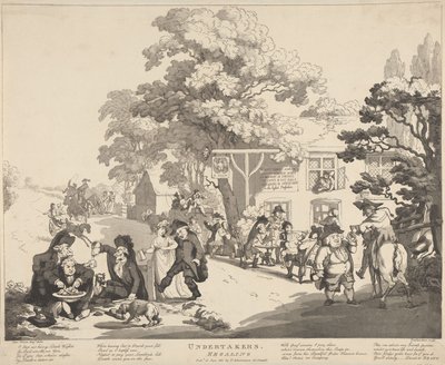 Undertakers Regaling by Thomas Rowlandson