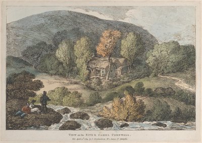 View on the River Camel Cornwall, from Views in Cornwall, April 12, 1812 by Thomas Rowlandson