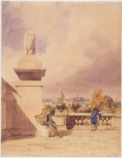 The Pont de la Concorde and the Chamber of Deputies, View Taken from the Terrace of the Tuileries by Thomas Shotter Boys