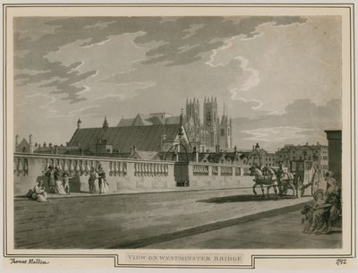 View of Westminster Bridge by Thomas Snr. Malton