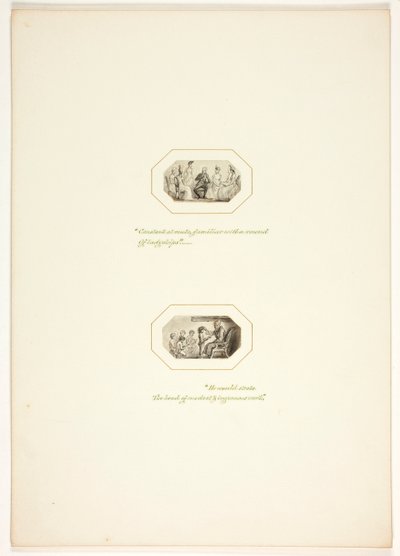 Study for a Plate from The Task by Thomas Stothard