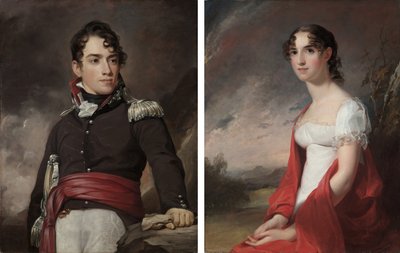 Portraits of Jean Terford David and Mary Sicard David by Thomas Sully