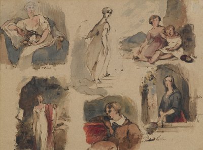 [Untitled] (Six Figure Studies) by Thomas Sully