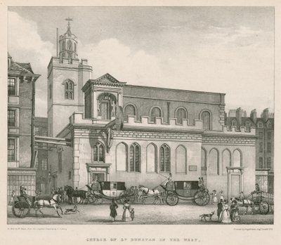 Church of St Dunstan in the West by Thomas Talbot Bury