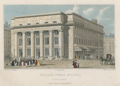 Italian Opera House, South Front, London by Thomas Talbot Bury