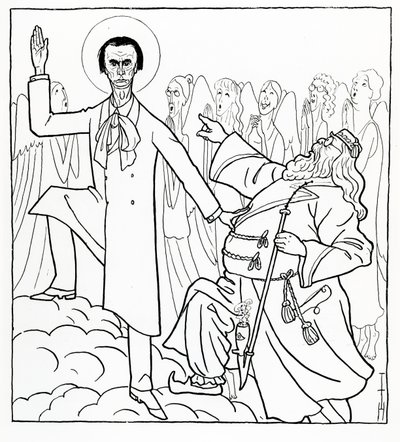 Caricature of Rudolf Steiner, illustration from 
