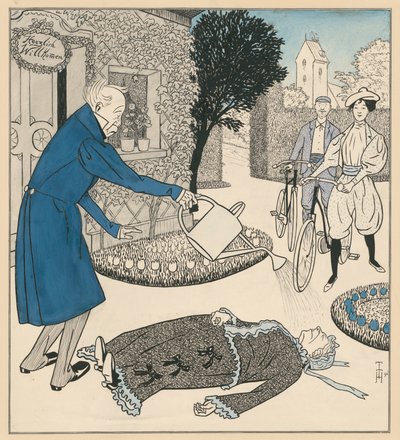 The Modern Woman or Visit of the Newlyweds by Thomas Theodor Heine