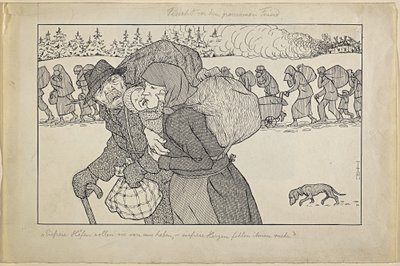 Escape from the Cruel Enemy by Thomas Theodor Heine