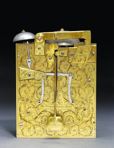 James II mounted striking bracket clock with pull quarter repeat, no. 166, c.1690-95 by Thomas Tompion