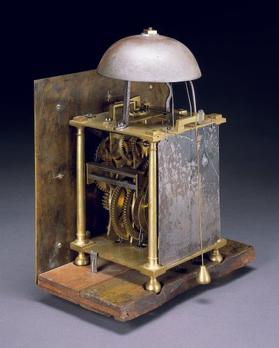 Mechanism of a Charles II Thirty Hour Longcase Clock by Thomas Tompion