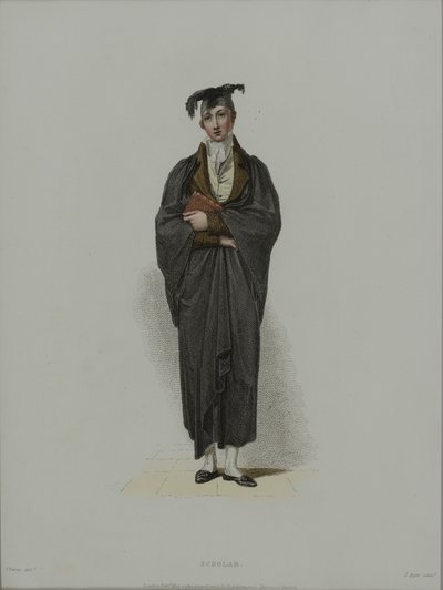 Scholar, engraved by J. Agar, published in R. Ackermann