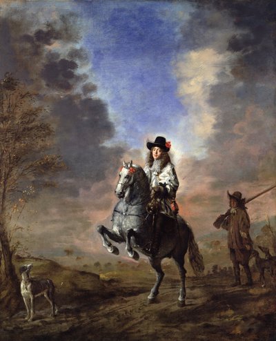 Equestrian Portrait of a Man with a Page by Thomas de Keyser
