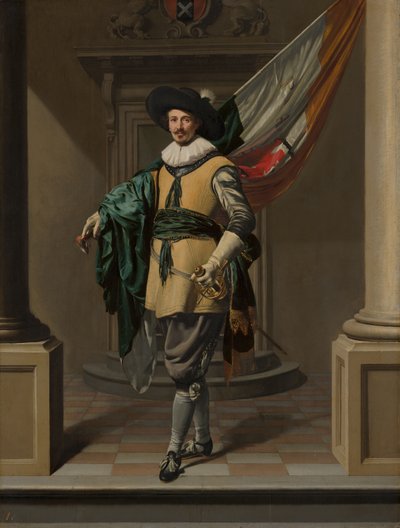 Portrait of Loef Vredericx as an Ensign by Thomas de Keyser