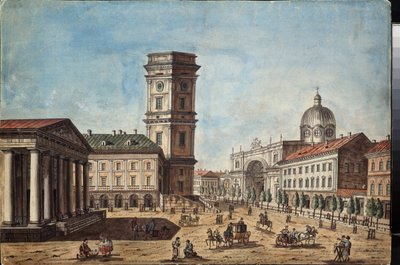 View of the Nevsky Prospekt in Saint Petersburg by Timofei Alexeyevich Vasilyev