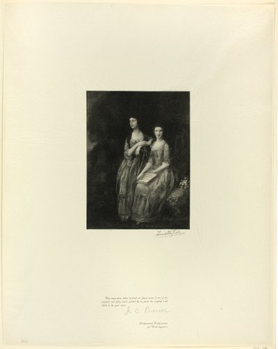 The Sisters: Mrs. Sheridan and Mrs. Tickell, from Old English Masters by Timothy Cole