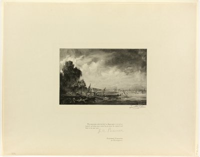 Waterloo Bridge (a sketch), from Old English Masters by Timothy Cole