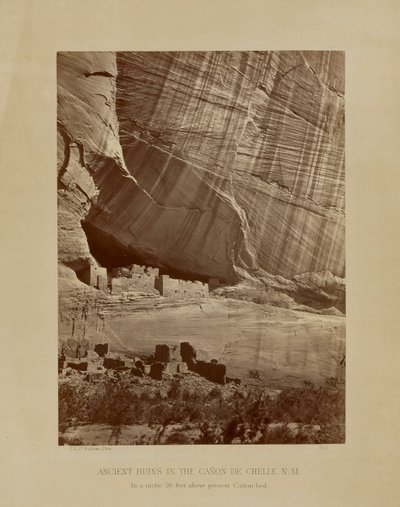 Ancient Ruins in the Canyon de Chelly, N.M. by Timothy H. O