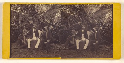 [Don Collins and his friends ashore at San Blas Bay, Darien Expedition] by Timothy H. O