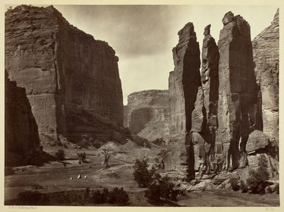 Cañon de Chelle, Walls of the Grand Canyon, about 1200 feet in height by Timothy O