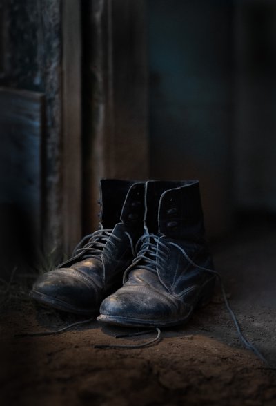 Old Worn Boots by Tina Reid