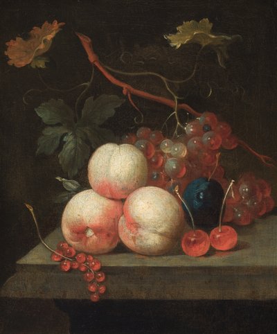Still Life of Fruit by Tobias (circle of) Stranover