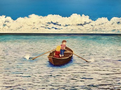 Childhood Boat Journey by Tom Blood