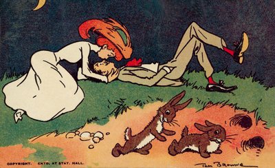 Couple Kissing by Tom Browne