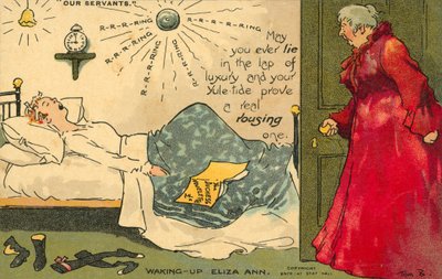 Maid over sleeping by Tom Browne
