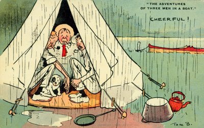 Three Men In A Boat by Tom Browne