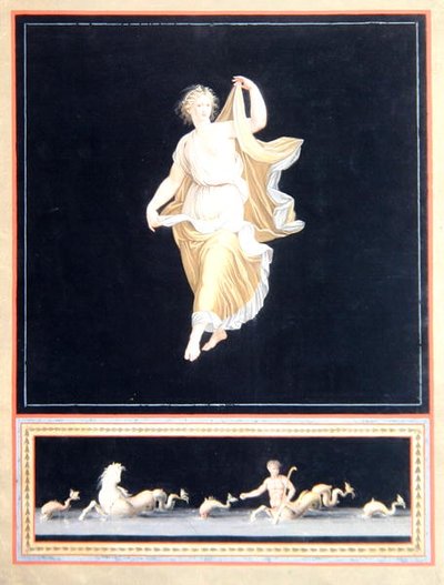 Copy of a Pompeian Allegorical Painting, a Panoramic Wallpaper Design, c.1790 by Tommaso Piroli
