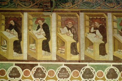 Four Dominican Monks at their Desks, from the Cycle of 