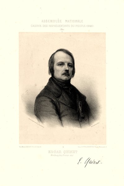 Edgar Quinet by Toullion by Tony Toullion
