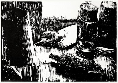 Black and White Bottles by Tore Bahnson